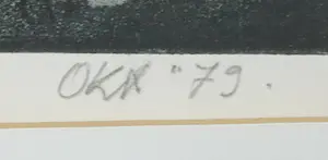 Kees Okx - Ets, Late date - Ingelijst kopen? Bied vanaf 1!