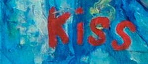 Kiss Riemvis - Olieverf op doek, z.t. Droomfiguren - Ingelijst kopen? Bied vanaf 50!