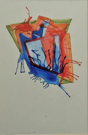 Gerard Marchee - Mooie abstracte aquarel kaufen? Bieten Sie von 32!