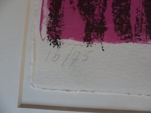 Margriet Thissen - Zeefdruk, Titel, "Asla". kopen? Bied vanaf 35!