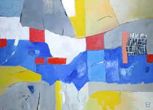 Philip Vencken - Olieverf op doek, Adam's end (Groot) verkocht voor € 100!