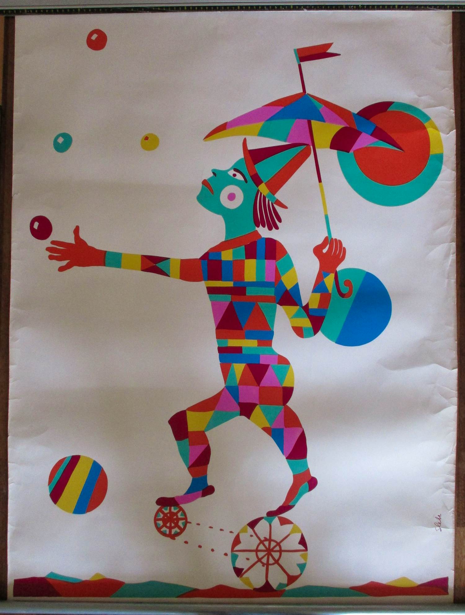 Ferry Slebe - Harlekijn met parasol kopen? Bied vanaf 55!