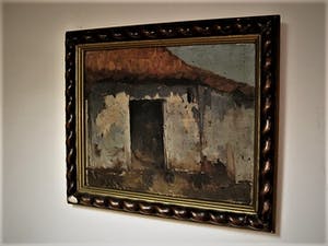 Niet of onleesbaar gesigneerd - omstreeks 1930 impressionist. olieverf "verlaten huis" gesigneerd kopen? Bied vanaf 1!
