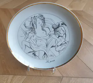 Salvador Dali - Porseleinen bord - La Poesia - 1980 - Diameter 25 cm kopen? Bied vanaf 50!
