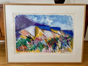 Jan Cremer - Zeefdruk, La Montagne Saint Victoire - Ingelijst - Nr 55 kopen? Bied vanaf 245!