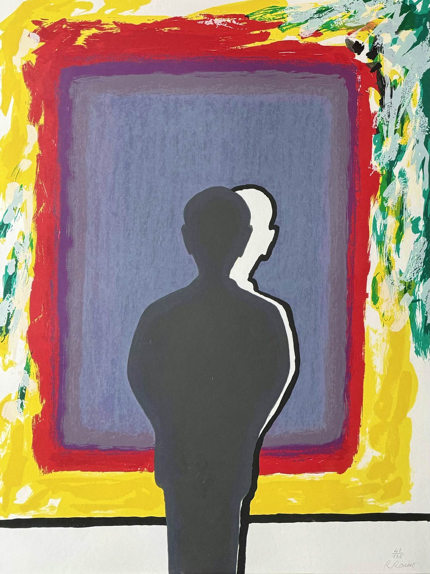 Roger Raveel - handgesigneerde kleurenzeefdruk | 'Bezinning bij de weerschijn' | 1993 kopen? Bied vanaf 1950!