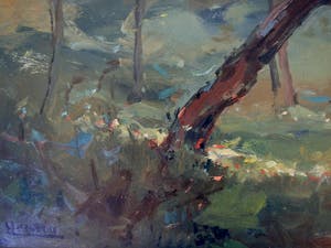 Louis Henno - boom in boslandschap kopen? Bied vanaf 100!