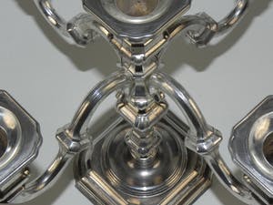 Curiosa - 4- armige verzilverde BMF kandelaar kopen? Bied vanaf 1!