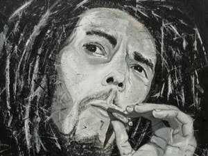 Niet of onleesbaar gesigneerd - Bob Marley (king of the Reggae) kopen? Bied vanaf 10!