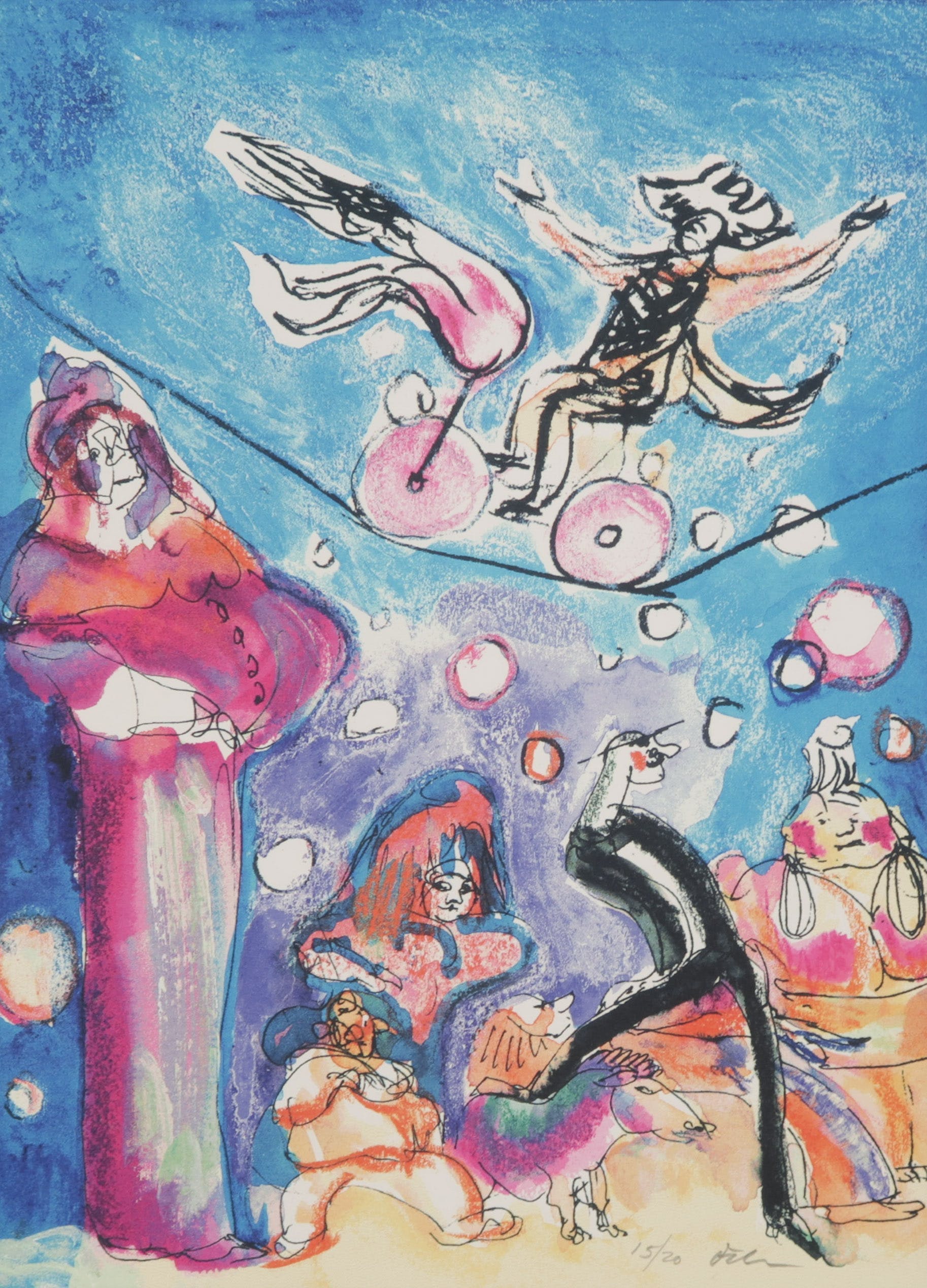 Luis Filcer - Litho, Circus verkocht voor € 35!