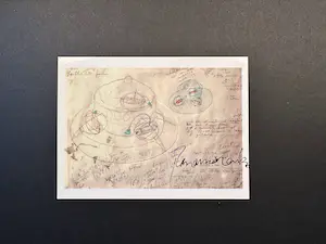 Panamarenko - artcard Studie van de Bing - handgesigneerd kaufen? Bieten Sie von 140!