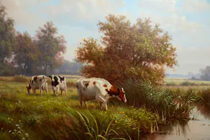 Ron Meilof - Koeien in een Zomerlandschap kaufen? Bieten Sie von 800!