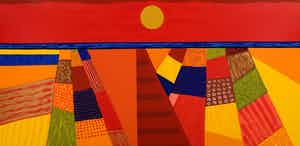 Ronald Boonacker - Kleurenzeefdruk TULPENVELDEN Handgesigneerd. verkocht voor € 165!