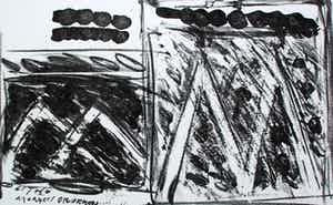 Hugo de Clercq - Litho - compositie : morgen drukken - 1982 verkocht voor € 50!