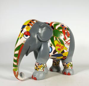Corneille - Acryl op polyester, Elephant Parade kopen? Bied vanaf 500!