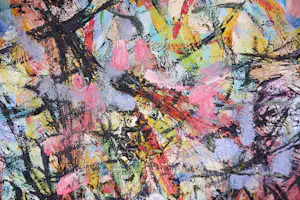 Angelos Tassopoulos - Olieverf op doek, Abstracte compositie - Zeer groot kopen? Bied vanaf 600!