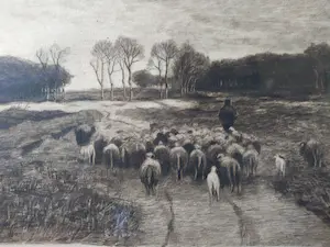 Anton Mauve (sr.) - herder met schapen kopen? Bied vanaf 50!