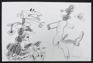 Anton Martineau - Potloodtekening, Zonder titel kopen? Bied vanaf 50!