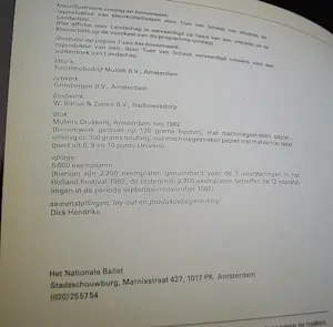 Toer van Schaijk - 2 boeken, o.a. tekeningen bij choreografie 'Landschap' genummerd 533/2200 kopen? Bied vanaf 60!