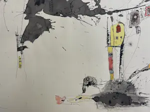 Wim de Haan - Abstracte compositie kopen? Bied vanaf 220!