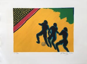 Corneille - Euro 2000 - Litho met bladgoud - ea exemplaar kopen? Bied vanaf 175!