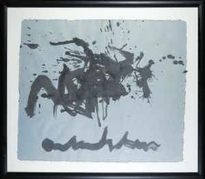 Anton Heyboer - Abstracte Compositie mooi ingelijst verkocht voor € 75!