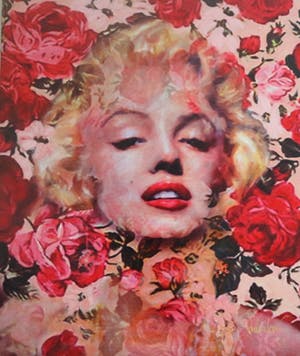 Peter Donkersloot - Marylin Monroe bloemen 120 x 100 kopen? Bied vanaf 400!