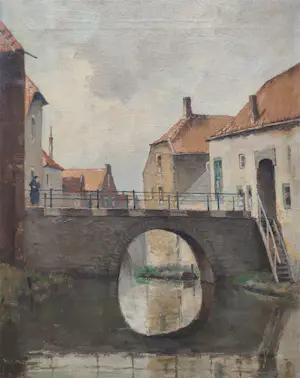 Willem Knip - Hollands stadsgezicht kaufen? Bieten Sie von 250!