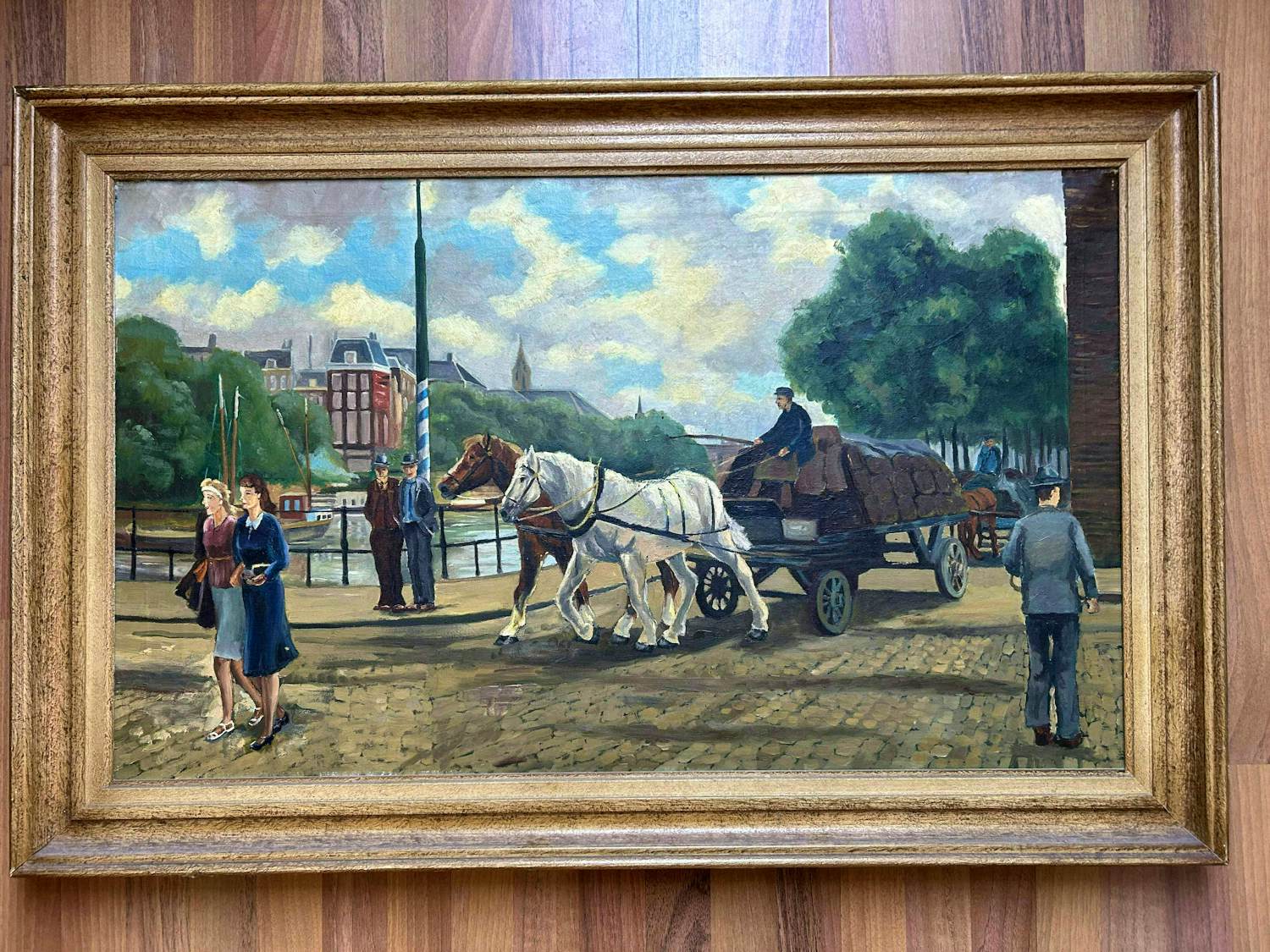 Niet of onleesbaar gesigneerd - Rotterdam boompjes, koninginnebrug, noordereiland kopen? Bied vanaf 1!