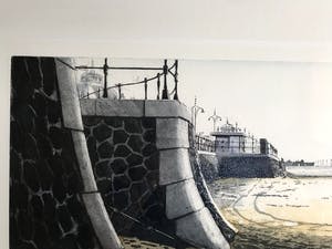 Wim Bettenhausen - Aan de voet van de boulevard (Grote ets met aquatint) kopen? Bied vanaf 139!