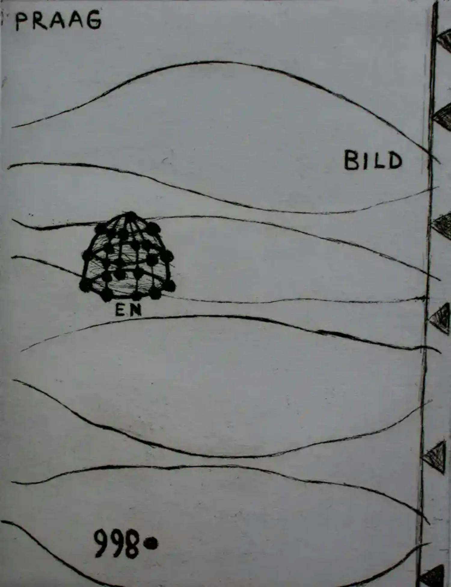 Reinier Lucassen - Ets: Praag Bild - 1998 verkocht voor € 100!