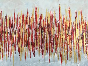 John Foppen - Rapsody In Red ...... # K05 . XL. GROOT. kopen? Bied vanaf 169!