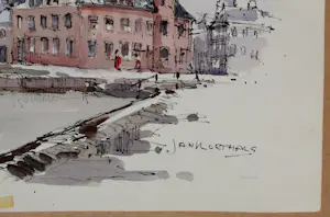 Buy Jan Korthals - Aquarel: Stadsgezicht van Amersfoort - 1963? Bid from 115!