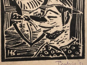 Herman Bieling - Vier houtsneden kopen? Bied vanaf 40!