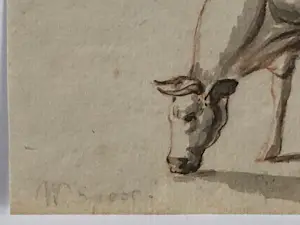 Willem Spoor - Twee sepia's met koeien kopen? Bied vanaf 50!