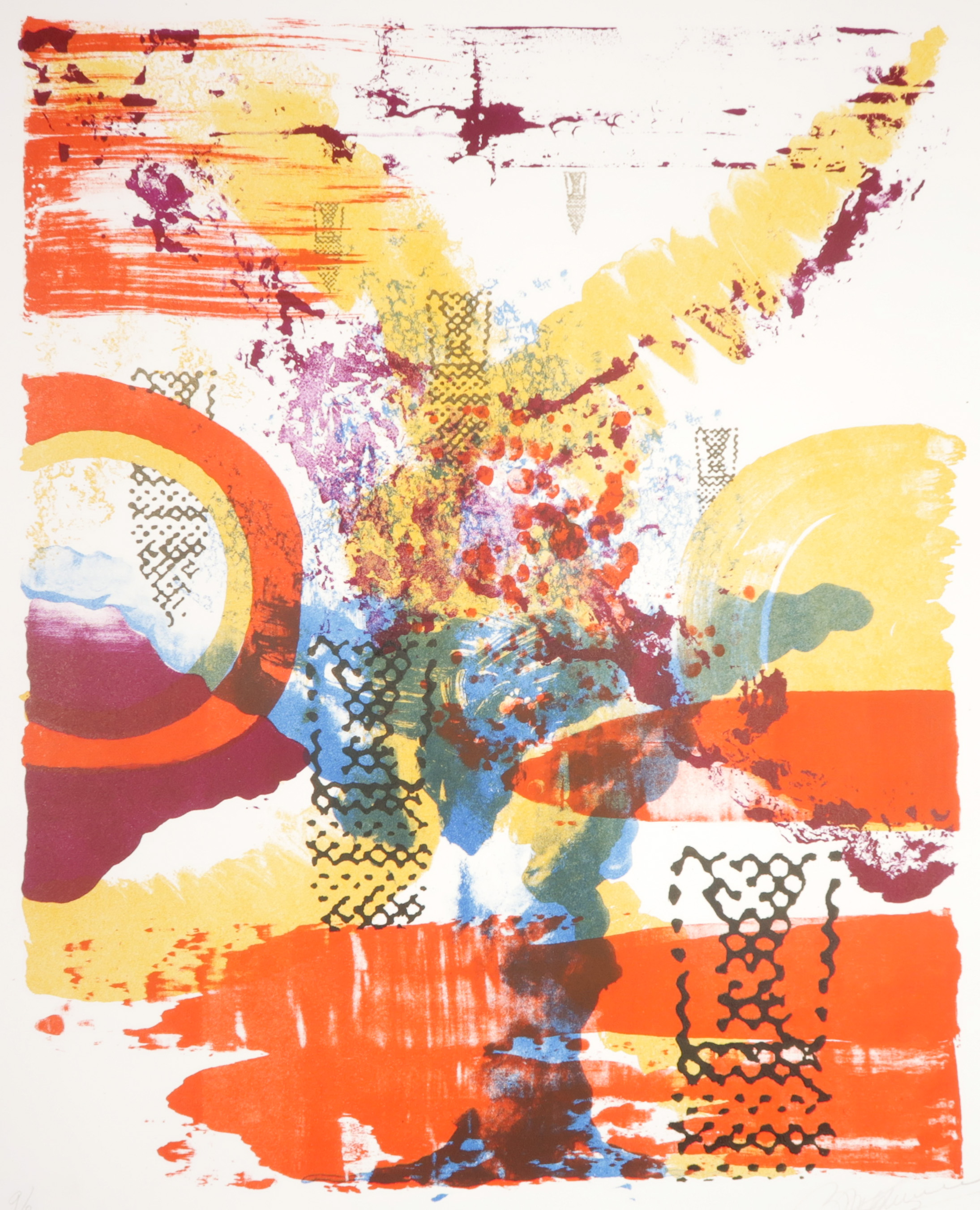 Paul Smulders - Zeefdruk, Zonder titel verkocht voor € 35!