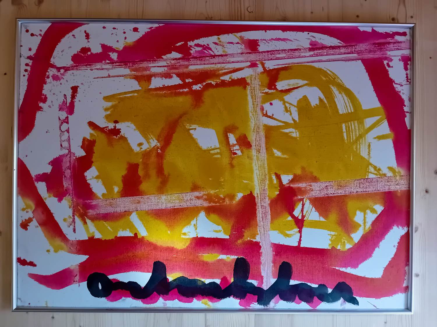 Anton Heyboer - Abstract werk in uitstekende conditie incl lijst kopen? Bied vanaf 280!