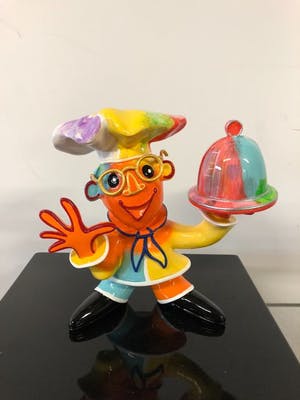 Ad Verstijnen - Kokkie met dienblad - Master Chef - Oplage 200 kopen? Bied vanaf 1!