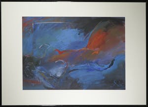 Franscz Witte - Acryl op papier, Ontstaan van de dag - Ingelijst (Groot) kopen? Bied vanaf 80!