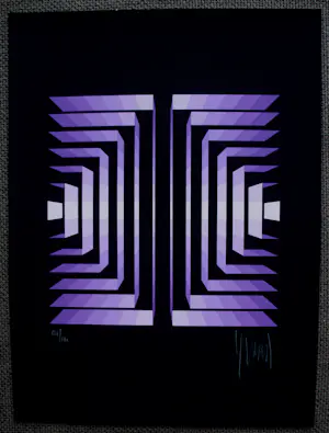 Jean Pierre Yvaral - zeefdruk: abstract kopen? Bied vanaf 150!