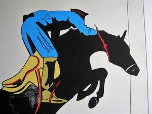 Hans Wap - Zeefdruk 'De Sprong' uit de Grafiekserie 'Het Dagelijks Leven' 1987 kopen? Bied vanaf 50!