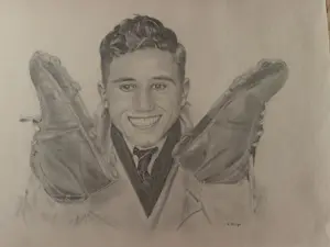 Alexandre Struys - Voetballer tekening kopen? Bied vanaf 25!