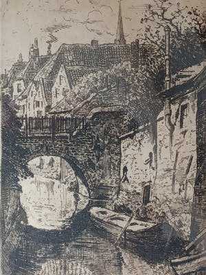 Jan Antonius van Schooten - De Dieze achter de Hinthamerstraat in s-Hertogenbosch. kopen? Bied vanaf 45!