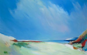 Kees Vlietman - Olieverf op papier, Noordzee I - Ingelijst (Groot) kopen? Bied vanaf 100!