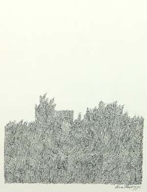 Henri Plaat - Pentekening, Zonder titel verkocht voor € 50!