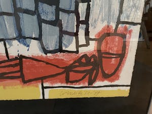 Corneille - Zeefdruk, Blauwe Stenen (onbekend), Ingelijst kopen? Bied vanaf 250!