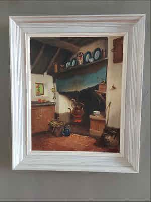 Arie Zwart - Keukentafereel verkocht voor € 125!