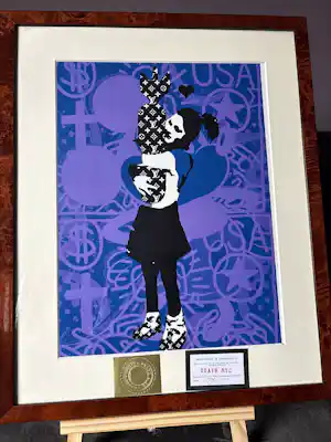 Death NYC - Blue Banksy Bomb Love kaufen? Bieten Sie von 100!