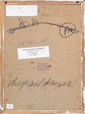 Christiaan Paul Damste - Collage van (beschilderd) hout, Wand - Ingelijst kopen? Bied vanaf 350!