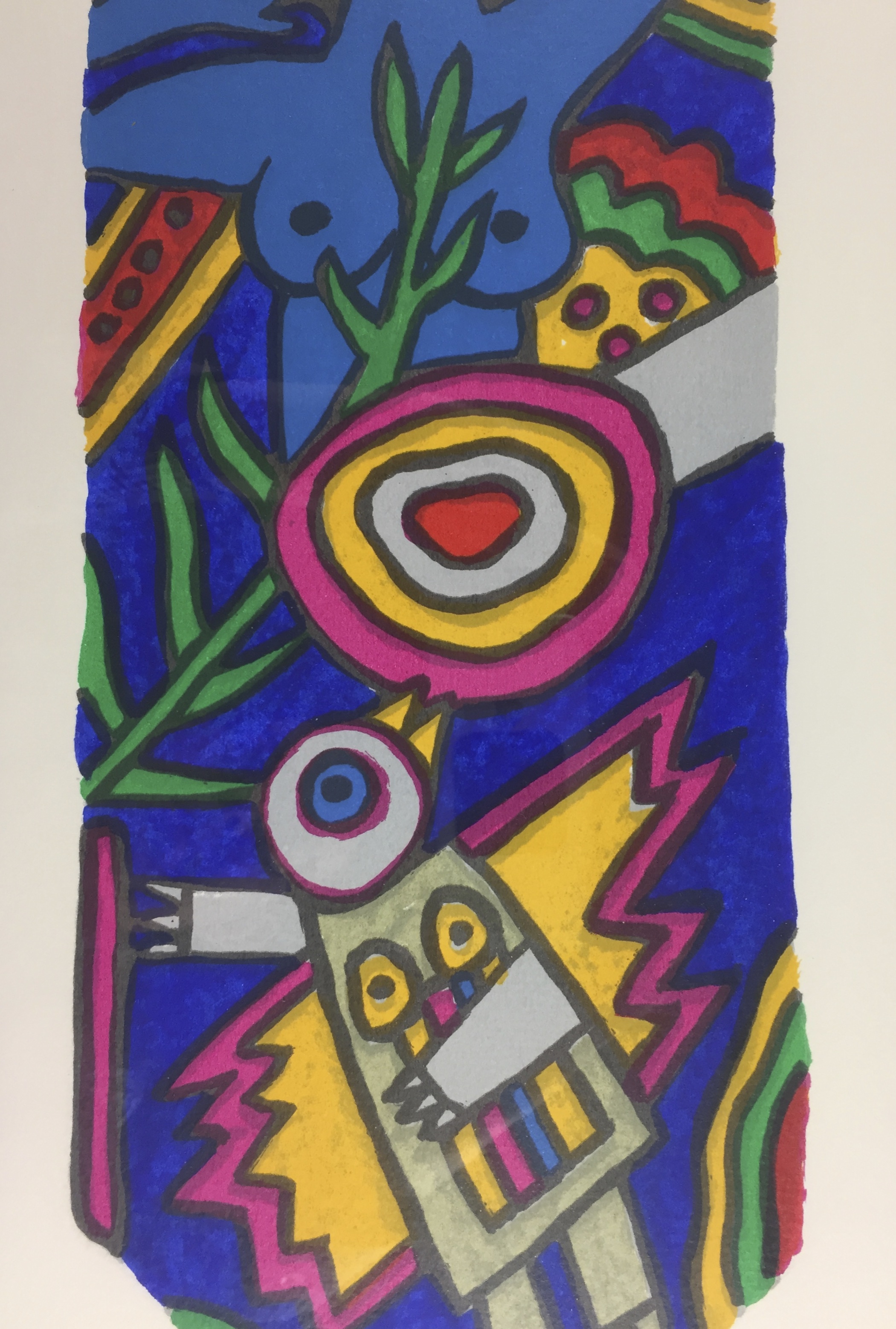 Corneille - zeefdruk, 'Ontwerp stropdas', 1998 (INGELIJST) kopen? Bied vanaf 199!